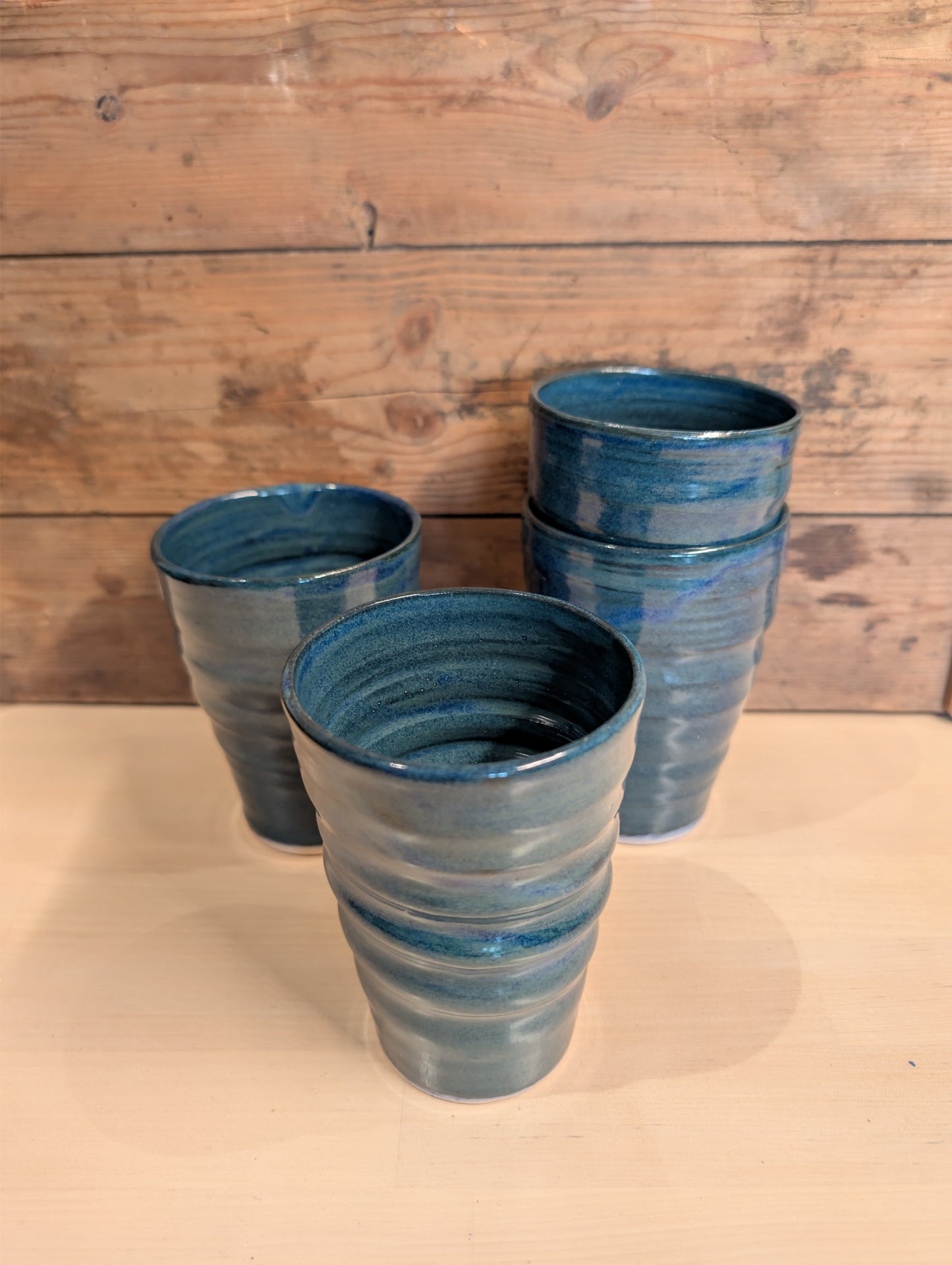 Kaffemugg utan öra – Coastal Blue
