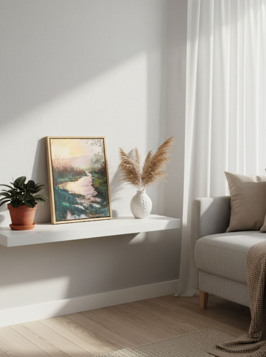 Morgondimman lättar