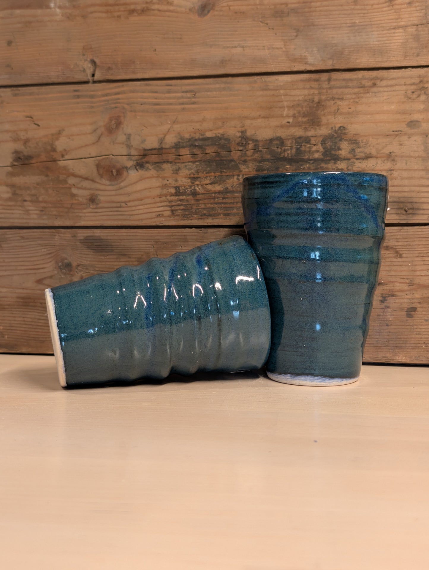 Kaffemugg utan öra – Coastal Blue